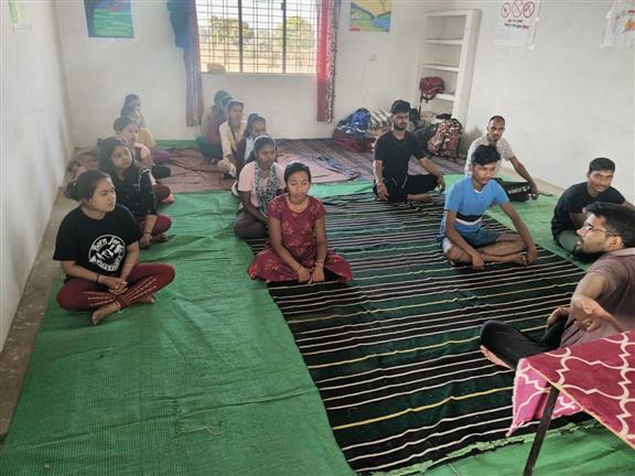 -NSS camp 2024 Day-3 yoga program 