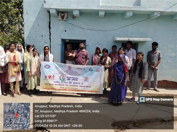 NSS camp 2024 Day-3 cleanliness program